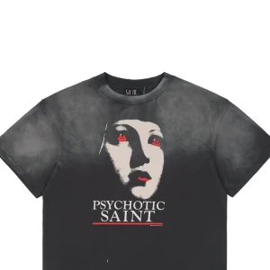 Saint Michael Psychotic Saint Red-Eyed Graphic T-shirt
