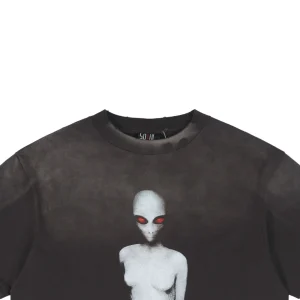 Saint Michael Red-Eyed Alien Graphic T-shirt