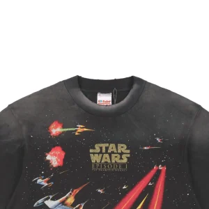 Saint Michael Star Wars Galactic Battle Print T-shirt