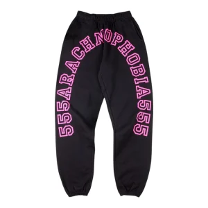 Sp5der 555 Arachnophobia Black Sweatpants