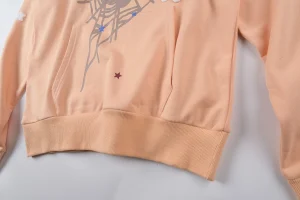 Sp5der 555555 Belinni Star Web Peach Hoodie7
