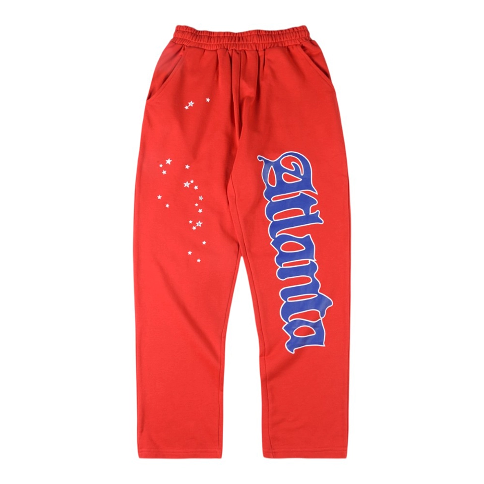 Sp5der Atlanta Red Sweatpants