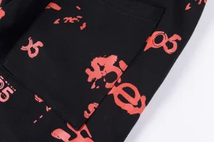 Sp5der Red Allover Logo Sweatpants2
