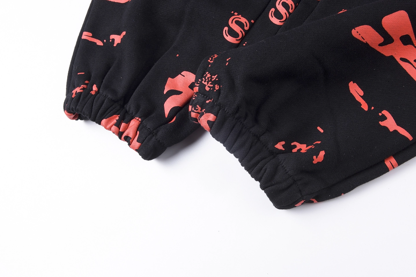 Sp5der Red Allover Logo Sweatpants4