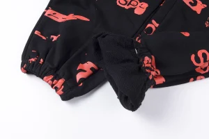Sp5der Red Allover Logo Sweatpants6