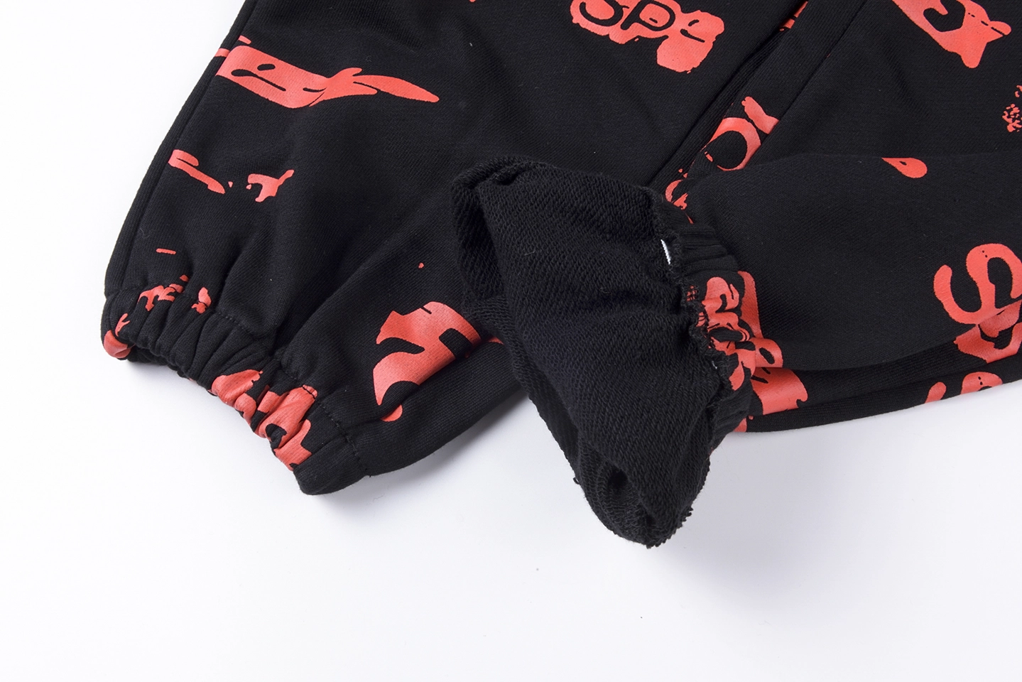 Sp5der Red Allover Logo Sweatpants6