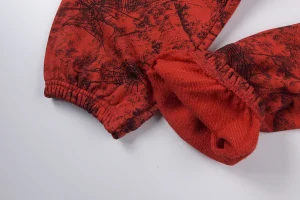 Sp5der Red Web Print Sweatpants7