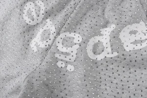 Sp5der Rhinestone Logo Grey Mesh Shorts8