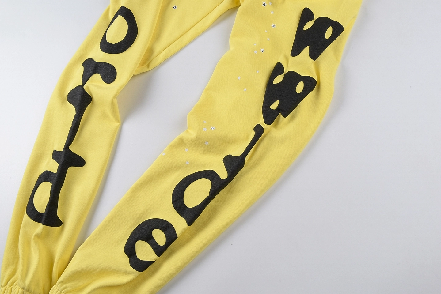 Sp5der Rhinestone World Yellow Sweatpants6