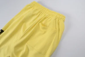 Sp5der Rhinestone World Yellow Sweatpants8