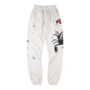 Sp5der Scorpion Star Cream Sweatpants