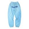 Sp5der Sky Blue Web Logo Sweatpants