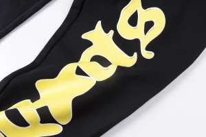 Sp5der Yellow Star Logo Sweatpants1