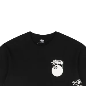 Stussy 8-Ball Skull Graffiti Print T-shirt Black