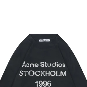 Acne Studios 1996 Distressed Logo Shirt Black