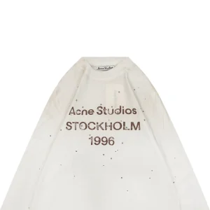 Acne Studios 1996 Rhinestone Logo Shirt - White9.jpeg
