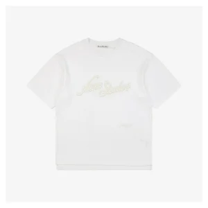 Acne Studios 3D Logo Embroidered T-Shirt