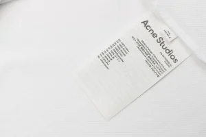 Acne Studios 3D Logo Embroidered T-Shirt Wash tag