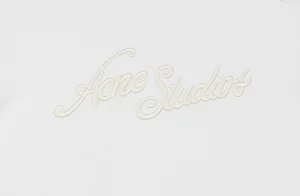 Acne Studios 3D Logo Embroidered T-Shirt Front side logo