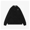 Acne Studios Bow Logo Embroidered Knit Cardigan