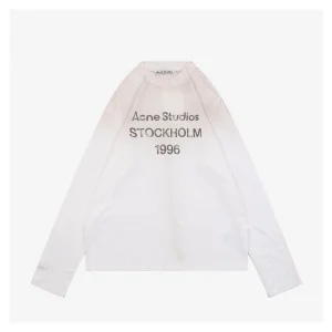Acne Studios Distressed Stockholm 1996 Print Shirt - White