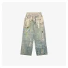 Acne Studios Lace and Pearl Printed Denim Pants