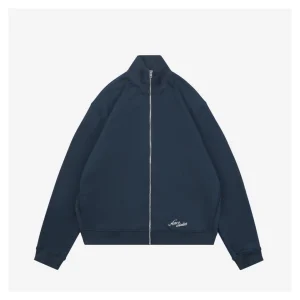 Acne Studios Navy Embroidered Logo Track Jacket