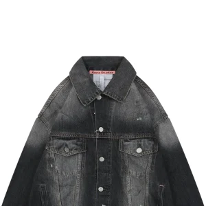 Acne Studios Washed Paint-Splatter Denim Jacket