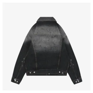 Acne Studios Washed Paint-Splatter Denim Jacket