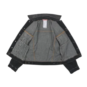 Acne Studios Washed Paint-Splatter Denim Jacket