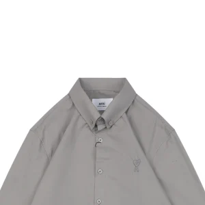 Ami Tonal Heart Embroidery Shirt14.jpeg