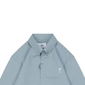 Ami Tonal Heart Embroidery Shirt22.jpeg