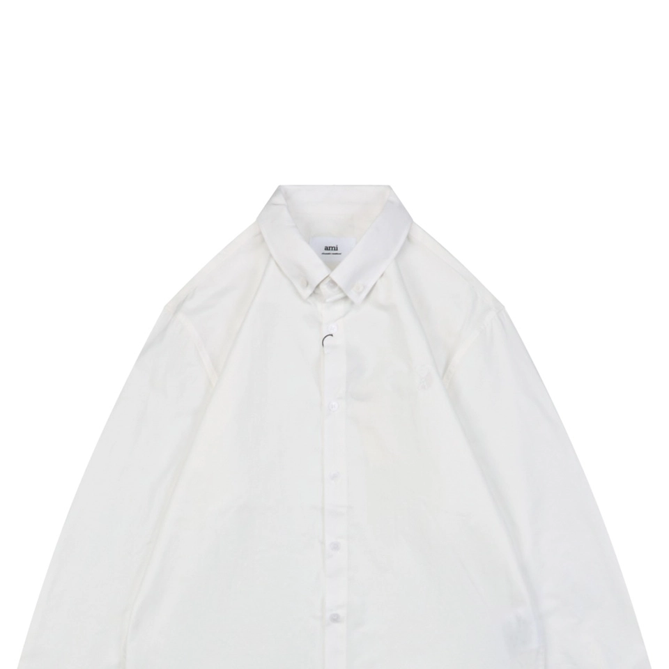 Ami Tonal Heart Embroidery Shirt7.jpeg