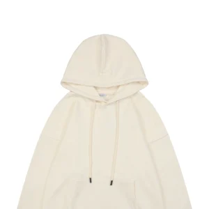 BBry Check Label Patch Hoodie White