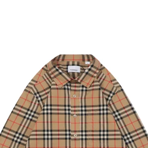 BBry Check Letter Detail Shirt