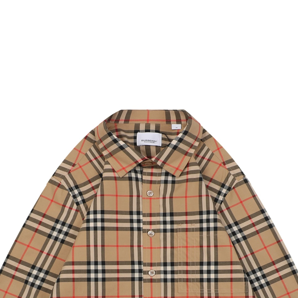 BBry Check Letter Detail Shirt