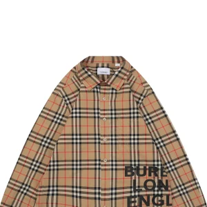 BBry Check Letter Detail Shirt