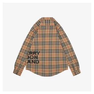 BBry Check Letter Detail Shirt