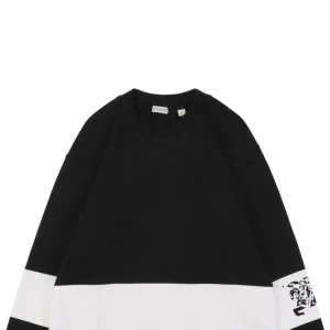 BBry Equestrian Knight Stripe Panel Sweatshirt Black