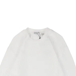 BBry Equestrian Knight Stripe Panel Sweatshirt White