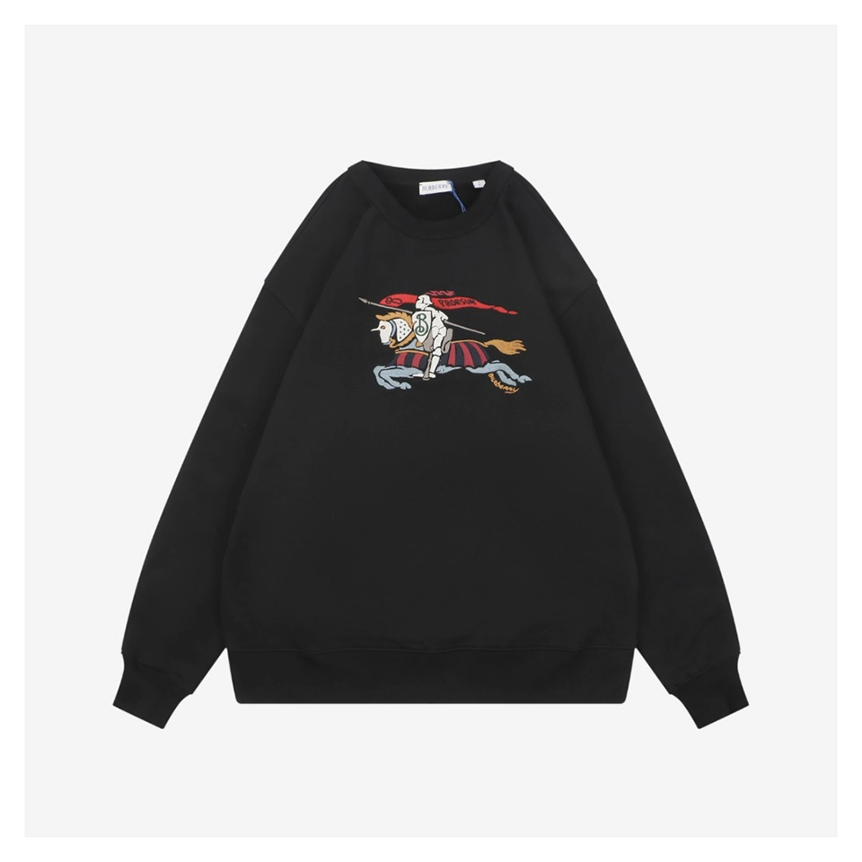 BBry Multicolor Equestrian Knight Embroidered Sweatshirt
