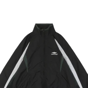 Balenciaga Black Green White Paneled Jacket