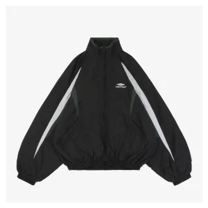 Balenciaga Black Green White Paneled Jacket