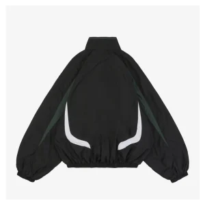 Balenciaga Black Green White Paneled Jacket Back side