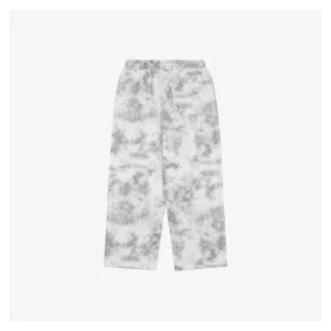 Balenciaga Tie-Dye Embroidered Cola Logo Pants White