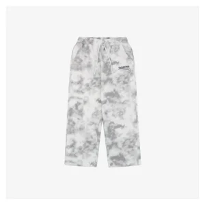 Balenciaga Tie-Dye Embroidered Cola Logo Pants White