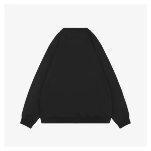 F Chest Patch Black Crewneck Sweatshirt