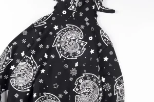 Glo Gang Black Bandana Full-Zip Spiked Hoodie4