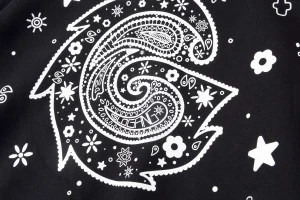 Glo Gang Black Bandana Full-Zip Spiked Hoodie6