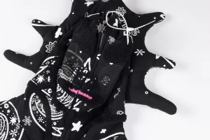 Glo Gang Black Bandana Full-Zip Spiked Hoodie7